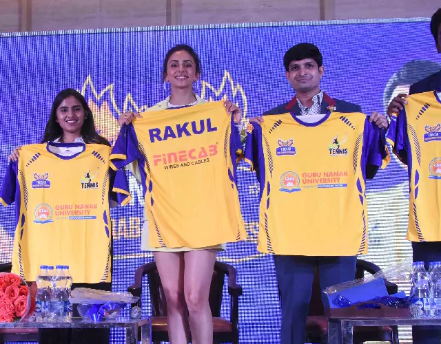 Rakul Preet Singh Unveils Hyderabad Strikers Team Jersey